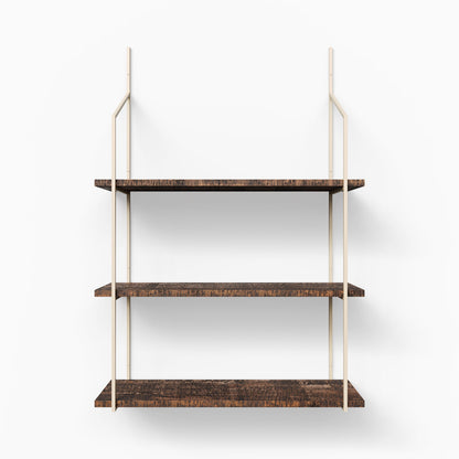 Verne Espresso Rustic 3 Tiered Shelf
