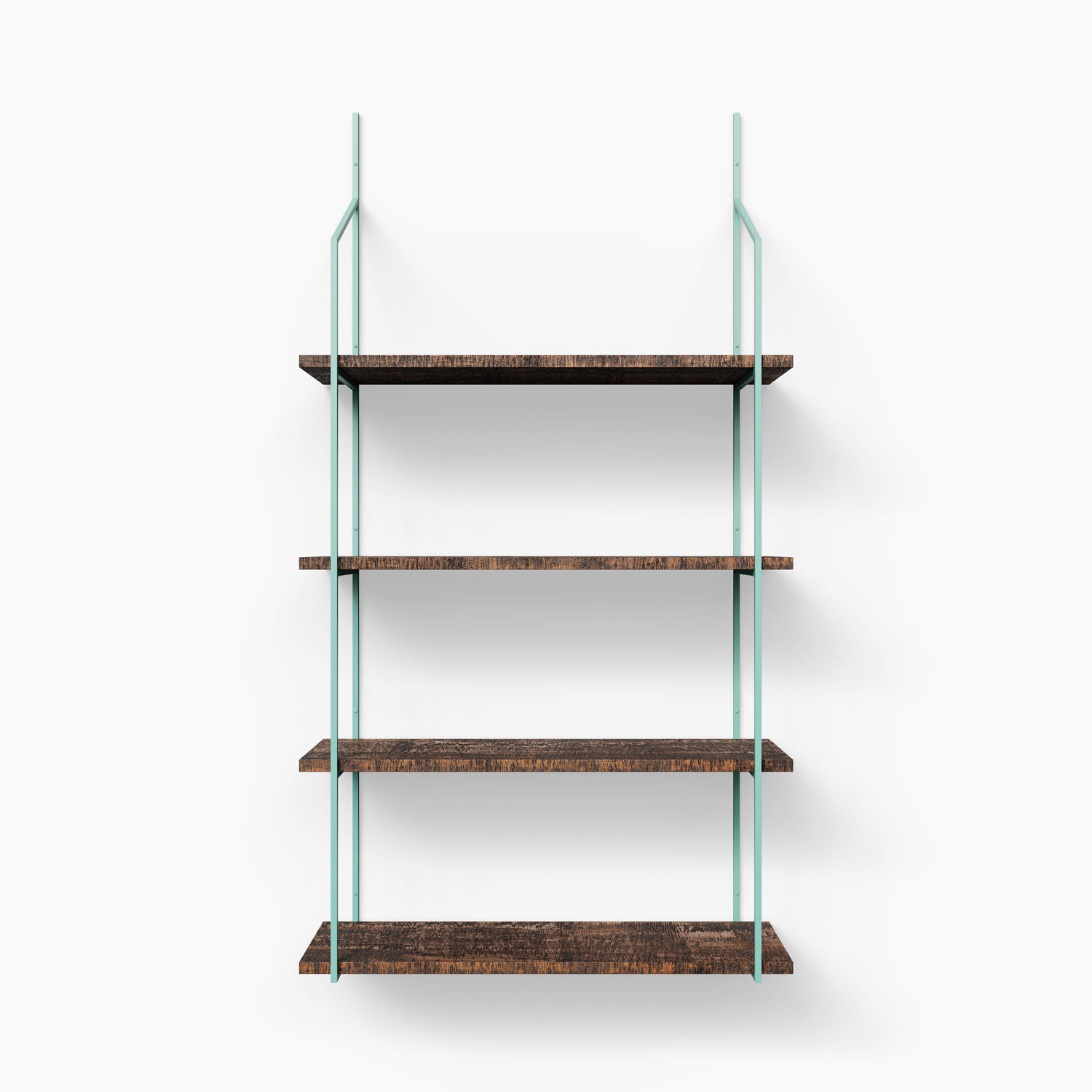Verne Espresso Rustic 4 Tiered Shelf