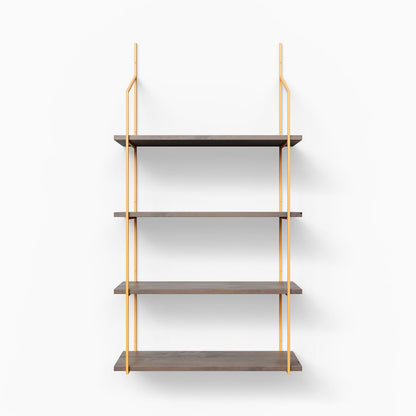 Verne Hatch Grey 4 Tiered Shelf