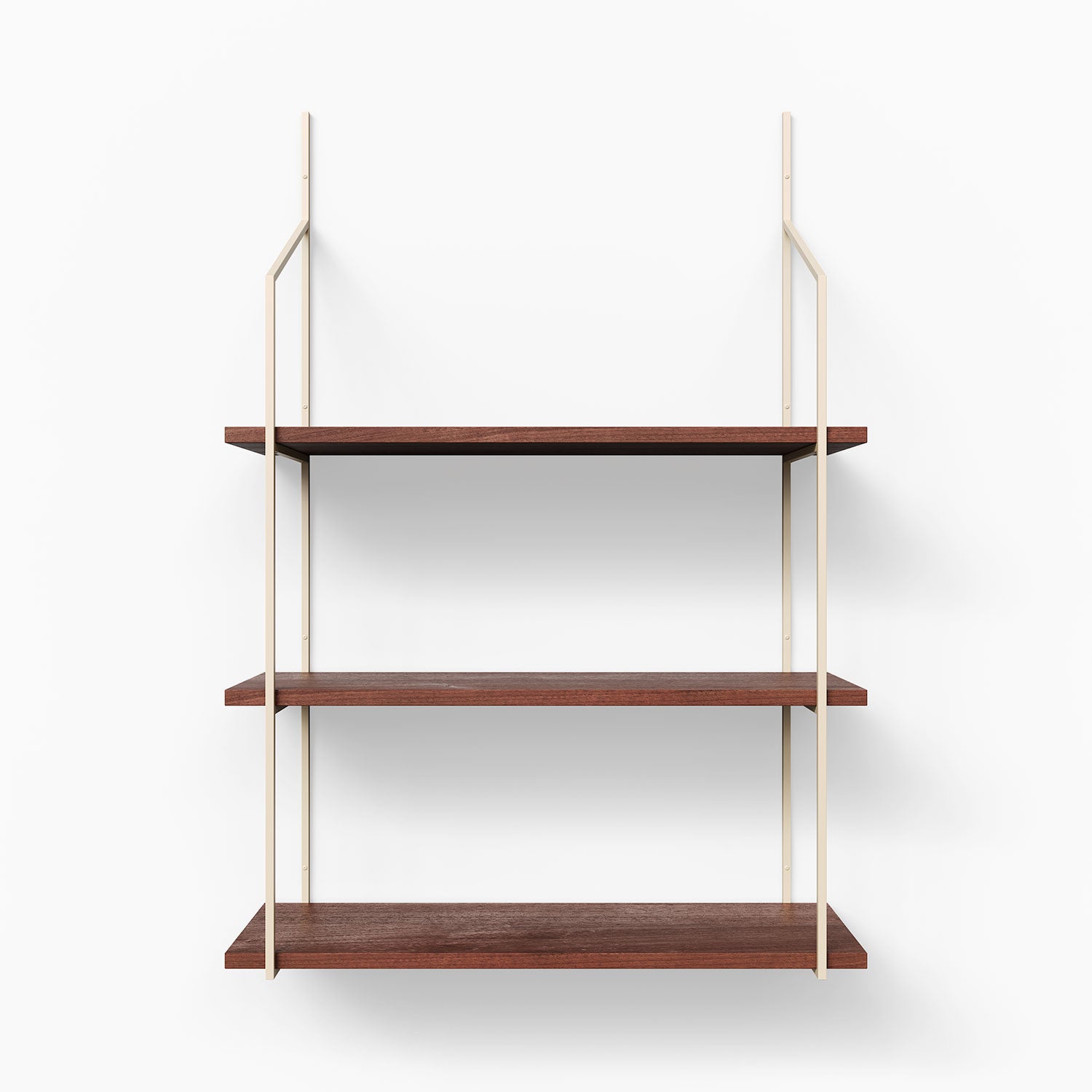 Verne Mahogany 3 Tiered Shelf