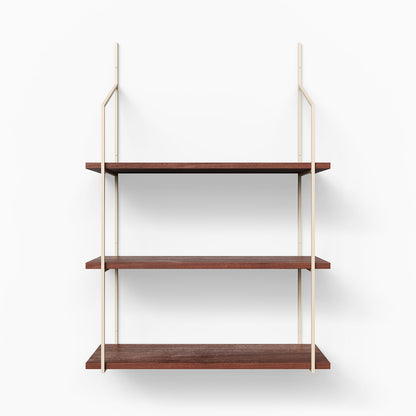 Verne Mahogany 3 Tiered Shelf