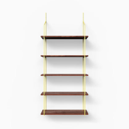 Verne Mahogany 5 Tiered Shelf