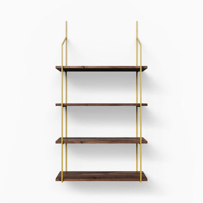 Verne Walnut 4 Tiered Shelf