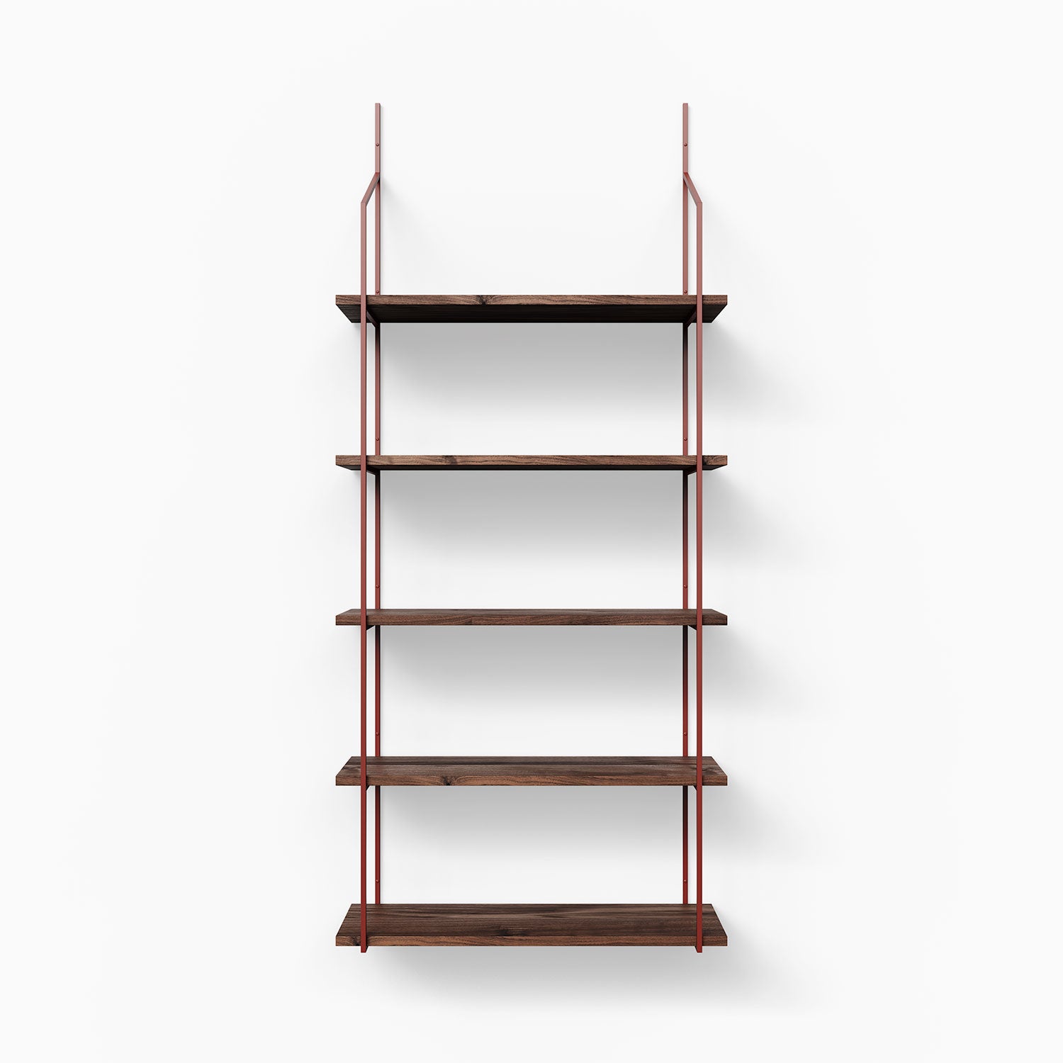 Verne Walnut 5 Tiered Shelf