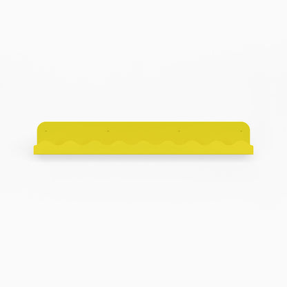 Mini Wave Picture Ledge in bananaram steel with compact wave design for functional floating shelf and wall display organization
