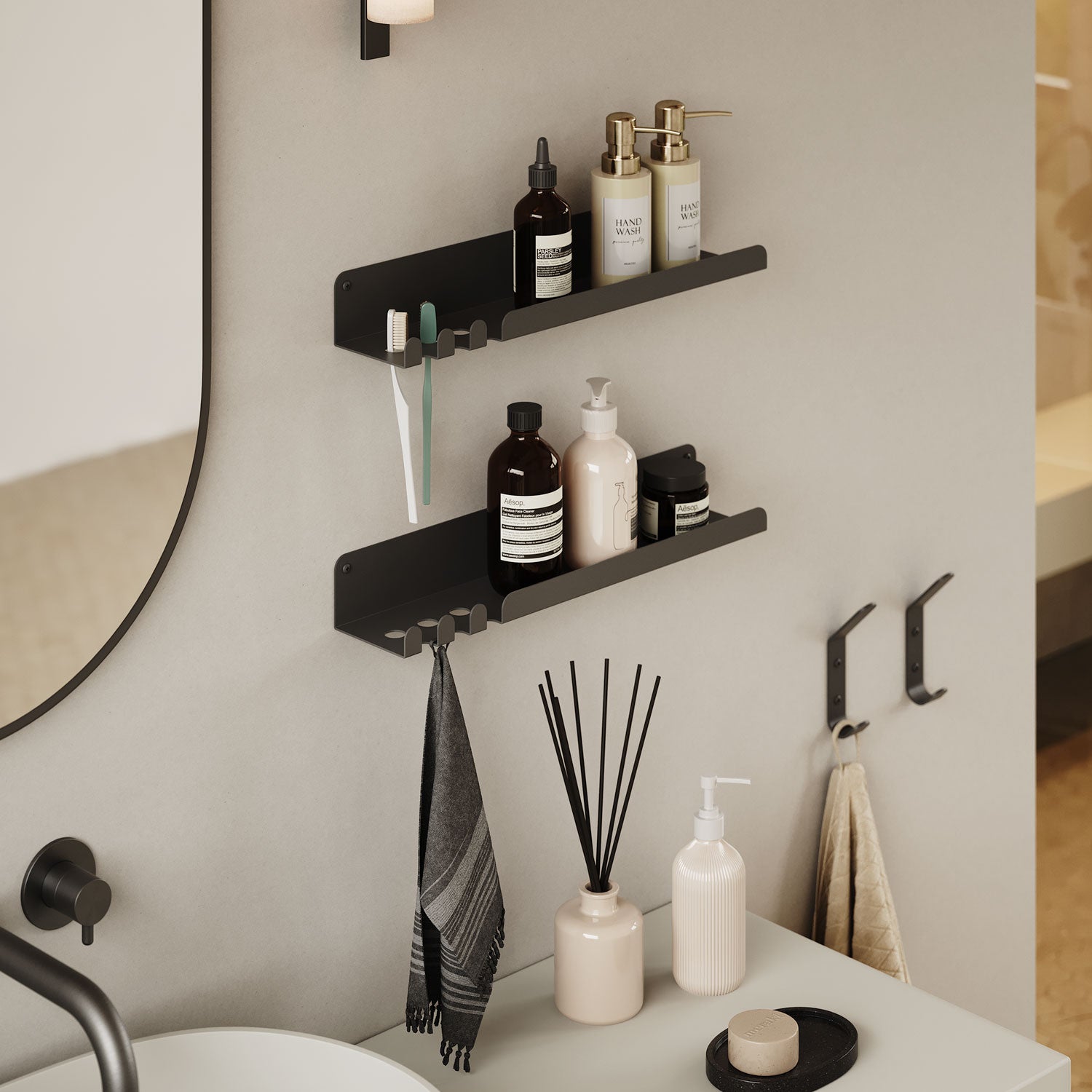 Lippie Stainless Steel Shower Ledge| Shelfology®