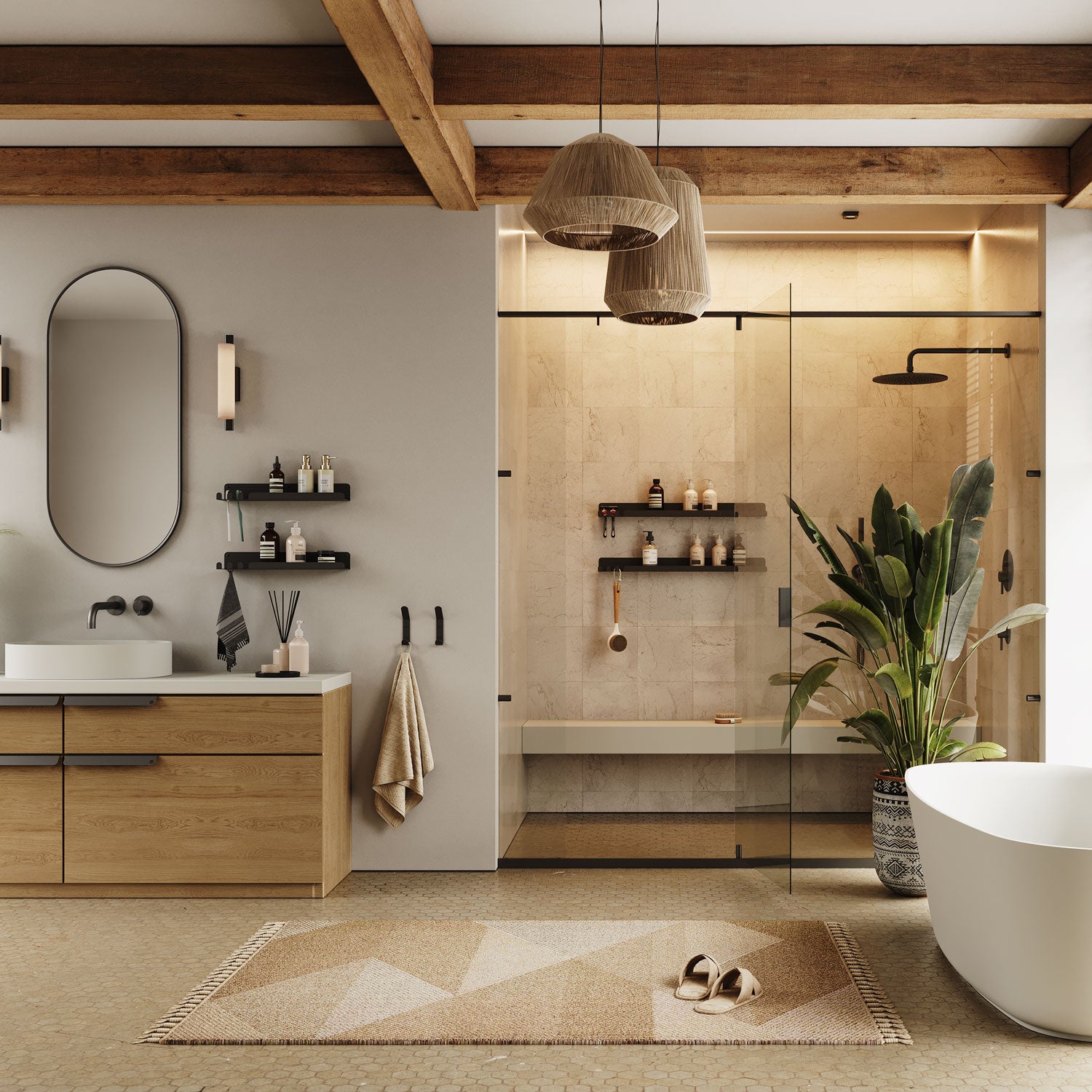 Lippie Stainless Steel Shower Ledge