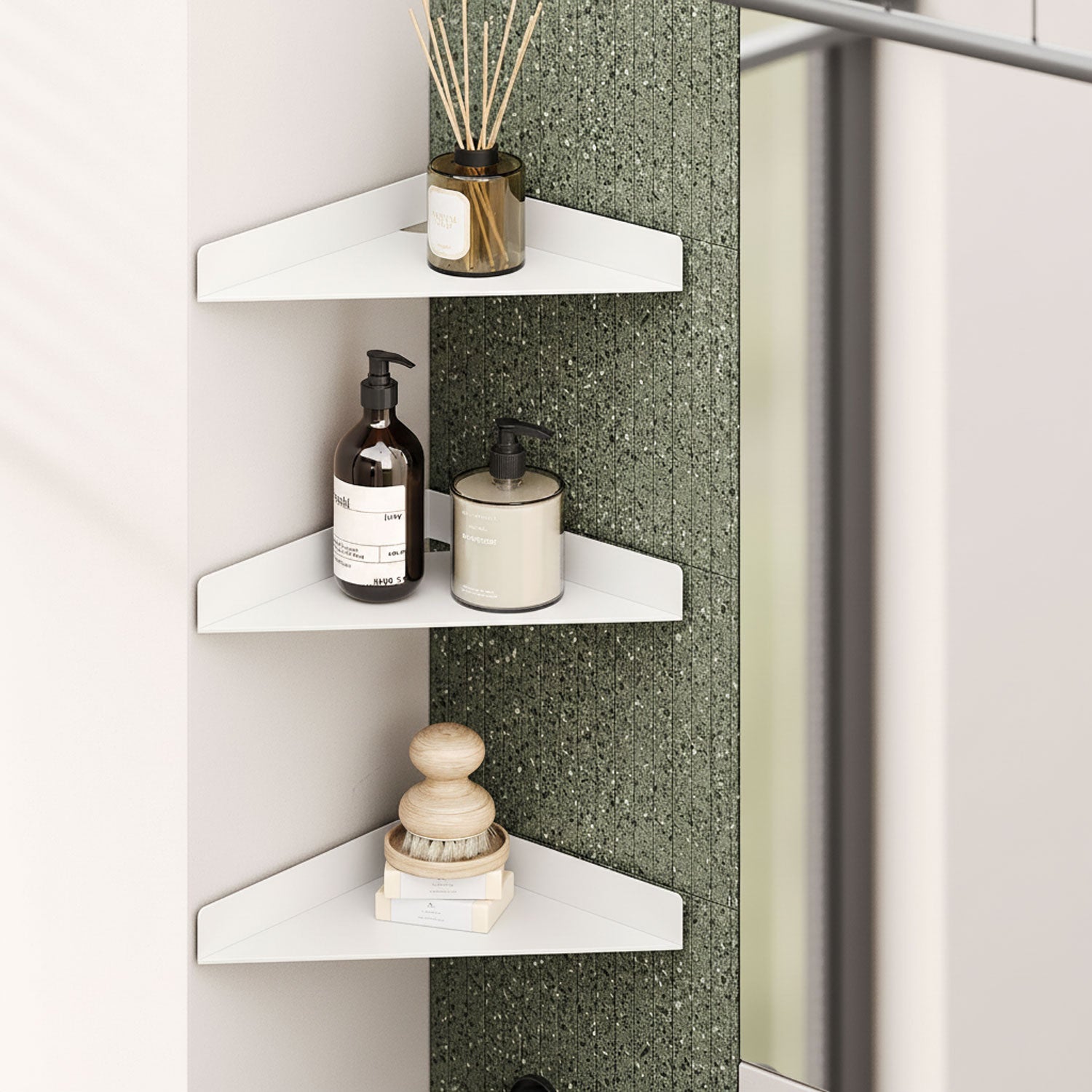 Wink Triangle Corner Shelf - B&W