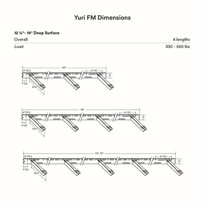 Yuri FM Floating Desk Bracket